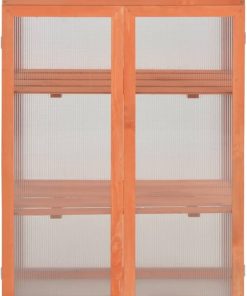 Durable Wooden Greenhouse with 2 Shelves for Plant Growth 29.5 x 18.5 2