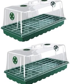 Planting Trays with Transparent Lids for Seedling Growth and Gardening