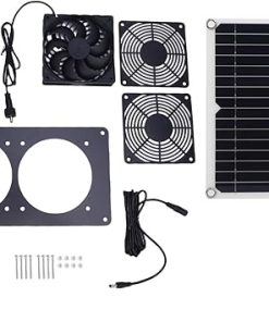Solar Powered Dual Fan Kit for Chicken Coops and Greenhouses Solar Powered Dual Fan Kit for Chicken Coops and Greenhouses