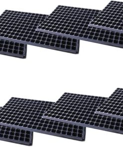 Kisangel 8pcs 200 Cell Seed Trays for Vegetables Flowers Herbs