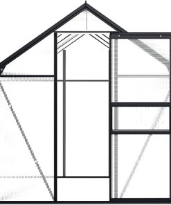 SKM Greenhouse Anthracite Aluminium 4.75 m² Weight 50 KG 2