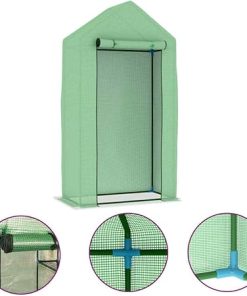 Steel Frame Greenhouse Grow House 5.4 ft² Polyethylene Rectangle 2