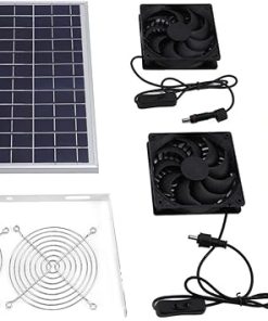 15w Solar Panel Exhaust Fan Kit, Energy Saving Solar Powered Fan, Solar Exhaust Intake Fan Kit Get Air Circulation for Greenhouse Shed Pet House and More 15w Solar Panel Exhaust Fan Kit, Energy Saving Solar Powered Fan, Solar Exhaust Intake Fan Kit Get Air Circulation for Greenhouse Shed Pet House and More