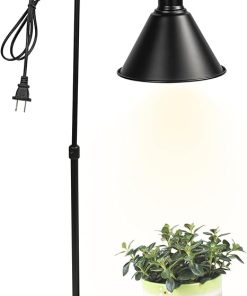 15ft Timer Cord Grow Light Black Metal Adjustable Height 10W Bulb 15ft Timer Cord Grow Light Black Metal Adjustable Height 10W Bulb