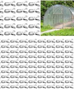 120 Pack Heavy Duty Stainless Steel Garden Clips for Plant Netting 2