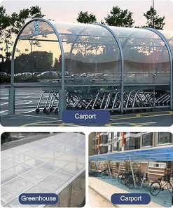 Lightweight 2mm Clear Polycarbonate Roofing Sheet for Patios 6×13.1ft 2