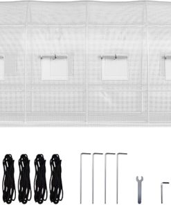 Happybuy 20x10x7 ft Walk-in Greenhouse with Steel Frame and Windows Happybuy 20x10x7 ft Walk-in Greenhouse with Steel Frame and Windows