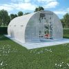 Spacious Wooden Greenhouse for Herbs and Vegetables, Durable Firwood Construction, Gray, 44.8″x31.4″x19.6″ 4