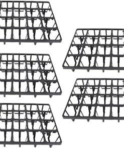 Strong Plastic Flower Pot Moving Tray with 5 Square Planting Trays Strong Plastic Flower Pot Moving Tray with 5 Square Planting Trays