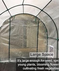 Extra Large Walk-In Greenhouse 3m x 2m with Roll-Up Door and Windows 2