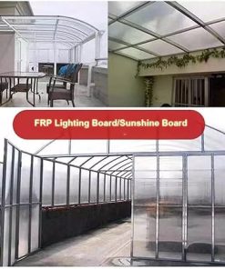 1MM Clear Polycarbonate Roofing Sheets, Daylighting Panel for Greenhouses, Pergolas, Sunrooms, Greenhouse Replacement Plastic Panels Easy to Install & Cut, Polycarbonate roof Panels 2