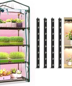 4 Tier Indoor Greenhouse with 4 Packs Grow Light Strip Combo 4 Tier Indoor Greenhouse with 4 Packs Grow Light Strip Combo