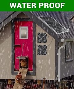 15w Solar Panel Exhaust Fan Kit, Energy Saving Solar Powered Fan, Solar Exhaust Intake Fan Kit Get Air Circulation for Greenhouse Shed Pet House and More 2