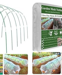 Garden Hoops Kit for Raised Beds 72PCS with Garden Mesh Netting Garden Hoops Kit for Raised Beds 72PCS with Garden Mesh Netting