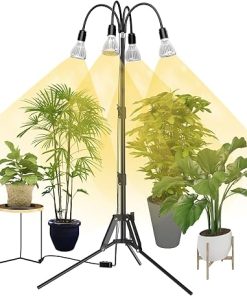 SANSI 128W Full Spectrum Grow Lights with Tripod for Indoor Plants