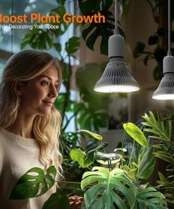 Indoor Hanging Grow Light with Timer for Tall Plants 50W Full Spectrum 2