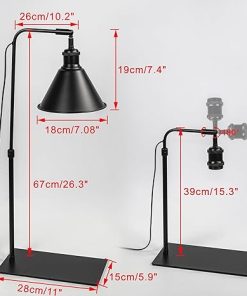 15ft Timer Cord Grow Light Black Metal Adjustable Height 10W Bulb 2