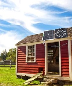 100W Monocrystalline Solar Panel Exhaust Fan for Greenhouses Sheds 2