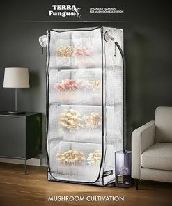 Mushroom Grow Tent with 6500K LED Light and 4 Inch Ventilation 2
