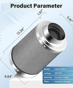 iPower 6 Inch Carbon Filter for Grow Tent Odor Control Australia 2
