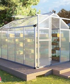 CQZY 6×10 FT Outdoor Greenhouse for Gardening and Plant Growth