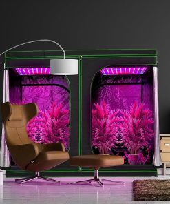 Indoor Grow Tent 200x100x100 cm with Reflective Inner Film Green 2