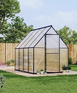 6’x7′ Aluminum-Framed Polycarbonate Greenhouse, Heavy Duty Polycarbonate Greenhouse with Quick Setup Structure and Roof Vent, Large Enhanced Aluminum Green House Kit for Outdoors